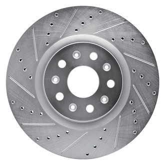 R1 Concepts® - eLINE™ Drilled and Slotted 1-Piece Front Driver Side Brake Rotor