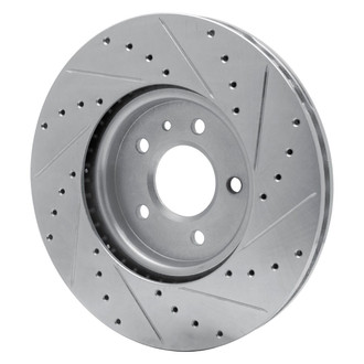 R1 Concepts® - eLINE™ Drilled and Slotted 1-Piece Front Driver Side Brake Rotor