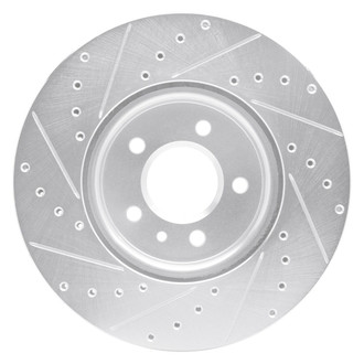 R1 Concepts® - eLINE™ Drilled and Slotted 1-Piece Front Passenger Side Brake Rotor