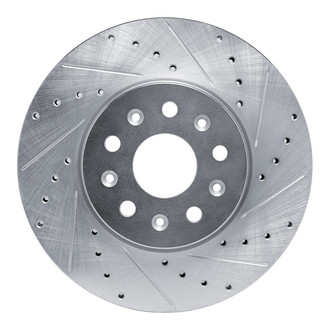 R1 Concepts® - eLINE™ Drilled and Slotted 1-Piece Front Passenger Side Brake Rotor