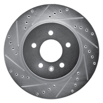 R1 Concepts® - eLINE™ Drilled and Slotted 1-Piece Rear Driver Side Brake Rotor