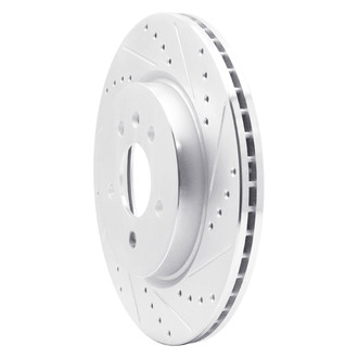 R1 Concepts® - eLINE™ Drilled and Slotted 1-Piece Rear Passenger Side Brake Rotor