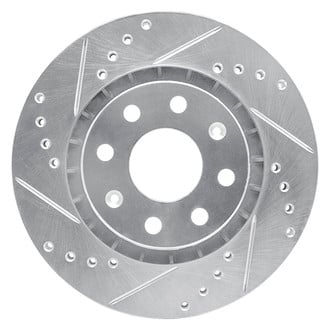 R1 Concepts® - eLINE™ Drilled and Slotted 1-Piece Front Driver Side Brake Rotor