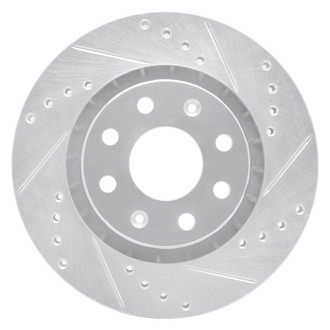R1 Concepts® - eLINE™ Drilled and Slotted 1-Piece Front Passenger Side Brake Rotor