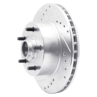 R1 Concepts® - eLINE™ Drilled and Slotted 1-Piece Front Driver Side Brake Rotor