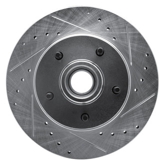 R1 Concepts® - eLINE™ Drilled and Slotted 1-Piece Front Passenger Side Brake Rotor