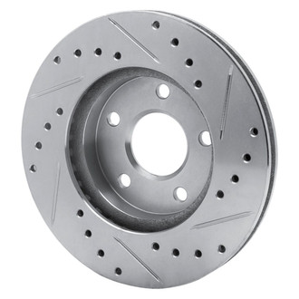 R1 Concepts® - eLINE™ Drilled and Slotted 1-Piece Front Driver Side Brake Rotor
