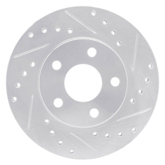 R1 Concepts® - eLINE™ Drilled and Slotted 1-Piece Front Passenger Side Brake Rotor