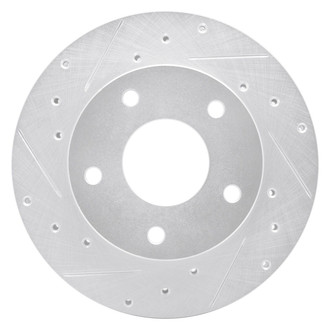 R1 Concepts® - eLINE™ Drilled and Slotted 1-Piece Rear Driver Side Brake Rotor