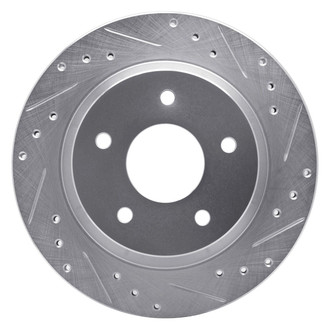 R1 Concepts® - eLINE™ Drilled and Slotted 1-Piece Front Passenger Side Brake Rotor