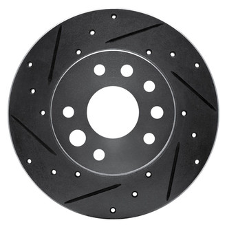 R1 Concepts® - eLINE™ Drilled and Slotted 1-Piece Front Driver Side Brake Rotor