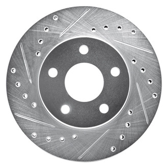 R1 Concepts® - eLINE™ Drilled and Slotted 1-Piece Front Driver Side Brake Rotor