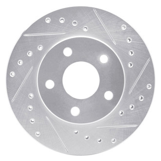 R1 Concepts® - eLINE™ Drilled and Slotted 1-Piece Front Passenger Side Brake Rotor