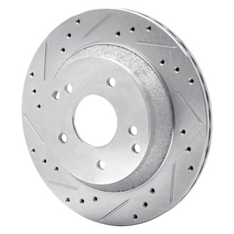 R1 Concepts® - eLINE™ Drilled and Slotted 1-Piece Rear Driver Side Brake Rotor