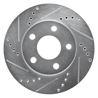 R1 Concepts® - eLINE™ Drilled and Slotted 1-Piece Front Driver Side Brake Rotor