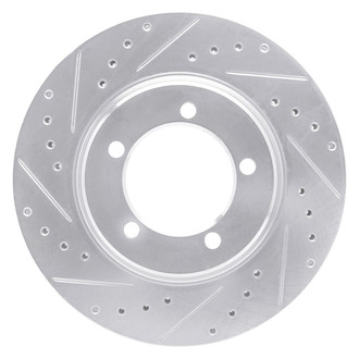 R1 Concepts® - eLINE™ Drilled and Slotted 1-Piece Front Brake Rotor