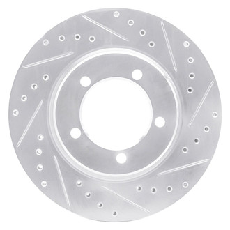 R1 Concepts® - eLINE™ Drilled and Slotted 1-Piece Front Passenger Side Brake Rotor