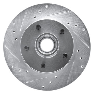 R1 Concepts® - eLINE™ Drilled and Slotted 1-Piece Front Driver Side Brake Rotor