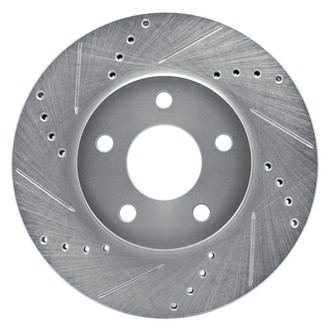 R1 Concepts® - eLINE™ Drilled and Slotted 1-Piece Front Driver Side Brake Rotor