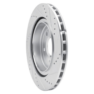 R1 Concepts® - eLINE™ Drilled and Slotted 1-Piece Rear Driver Side Brake Rotor