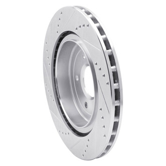 R1 Concepts® - eLINE™ Drilled and Slotted 1-Piece Rear Passenger Side Brake Rotor