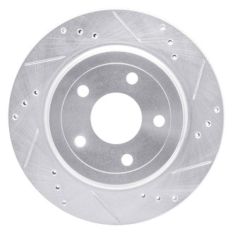 R1 Concepts® - eLINE™ Drilled and Slotted 1-Piece Rear Passenger Side Brake Rotor