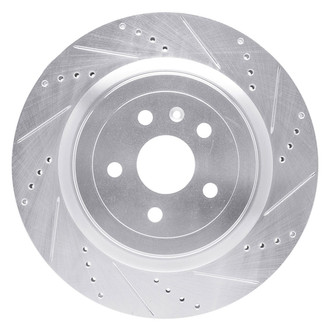 R1 Concepts® - eLINE™ Drilled and Slotted 1-Piece Rear Passenger Side Brake Rotor