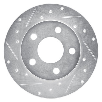 R1 Concepts® - eLINE™ Drilled and Slotted 1-Piece Rear Driver Side Brake Rotor
