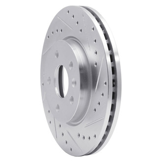 R1 Concepts® - eLINE™ Drilled and Slotted 1-Piece Front Passenger Side Brake Rotor