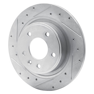 R1 Concepts® - eLINE™ Drilled and Slotted 1-Piece Rear Driver Side Brake Rotor