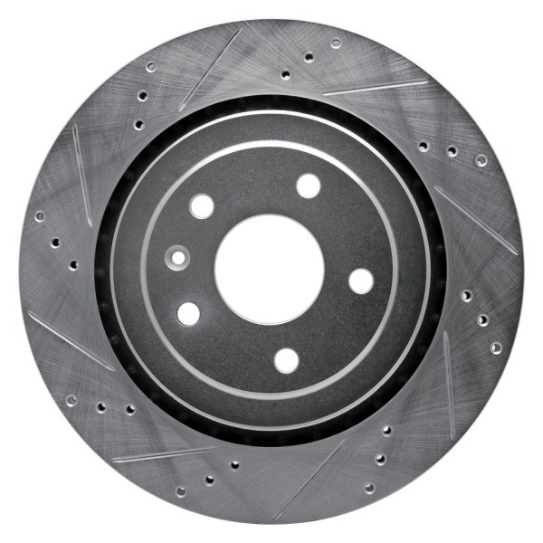 R1 Concepts® - eLINE™ Drilled and Slotted 1-Piece Rear Brake Rotor