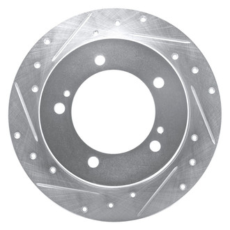 R1 Concepts® - eLINE™ Drilled and Slotted 1-Piece Front Passenger Side Brake Rotor