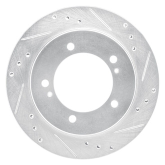 R1 Concepts® - eLINE™ Drilled and Slotted 1-Piece Front Passenger Side Brake Rotor