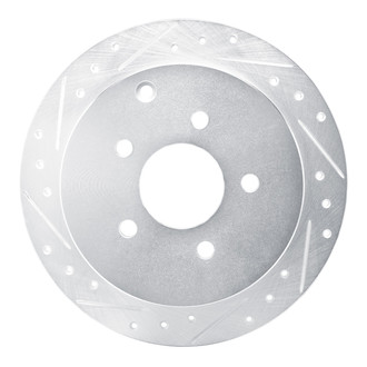 R1 Concepts® - eLINE™ Drilled and Slotted 1-Piece Rear Driver Side Brake Rotor