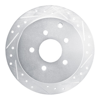 R1 Concepts® - eLINE™ Drilled and Slotted 1-Piece Rear Passenger Side Brake Rotor