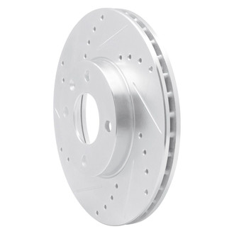 R1 Concepts® - eLINE™ Drilled and Slotted 1-Piece Front Driver Side Brake Rotor