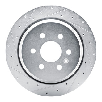 R1 Concepts® - eLINE™ Drilled and Slotted 1-Piece Rear Driver Side Brake Rotor
