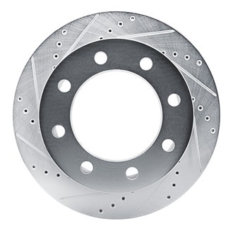 R1 Concepts® - eLINE™ Drilled and Slotted 1-Piece Rear Driver Side Brake Rotor