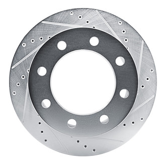 R1 Concepts® - eLINE™ Drilled and Slotted 1-Piece Rear Passenger Side Brake Rotor