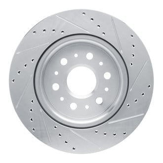 R1 Concepts® - eLINE™ Drilled and Slotted 1-Piece Rear Driver Side Brake Rotor
