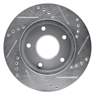 R1 Concepts® - eLINE™ Drilled and Slotted 1-Piece Rear Driver Side Brake Rotor
