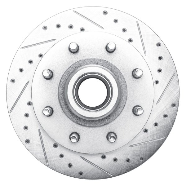 R1 Concepts® - eLINE™ Drilled and Slotted 1-Piece Front Brake Rotor