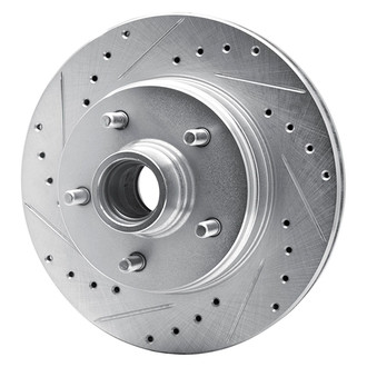 R1 Concepts® - eLINE™ Drilled and Slotted 1-Piece Front Driver Side Brake Rotor