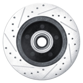 R1 Concepts® - eLINE™ Drilled and Slotted 1-Piece Front Passenger Side Brake Rotor