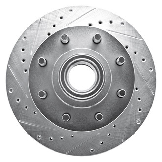 R1 Concepts® - eLINE™ Drilled and Slotted 1-Piece Front Driver Side Brake Rotor