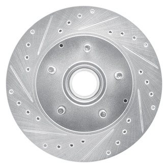 R1 Concepts® - eLINE™ Drilled and Slotted 1-Piece Front Driver Side Brake Rotor