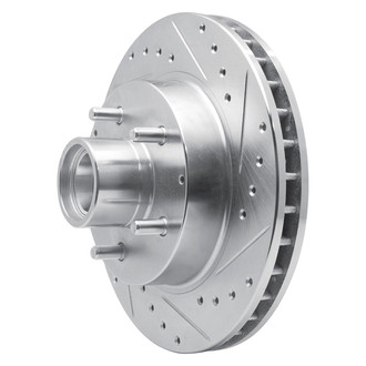 R1 Concepts® - eLINE™ Drilled and Slotted 1-Piece Front Passenger Side Brake Rotor