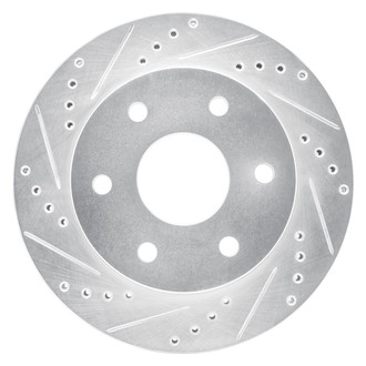 R1 Concepts® - eLINE™ Drilled and Slotted 1-Piece Front Driver Side Brake Rotor