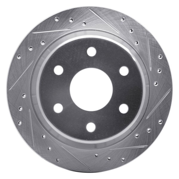 R1 Concepts® - eLINE™ Drilled and Slotted 1-Piece Rear Brake Rotor