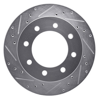 R1 Concepts® - eLINE™ Drilled and Slotted 1-Piece Rear Driver Side Brake Rotor